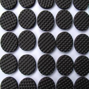 Großhandel schwarz retikulierte rutsch feste Silikon Tisch Stuhl Fuß matte stoß feste Matte Dichtung - Product Image 3