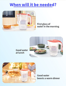 Jarra Filtrante de Agua Manual para el Hogar <span class=keywords><strong>Coolway</strong></span> con Cartucho, Capacidad de 3.2L, Elimina el Cloro y los Metales Pesados - Product Image 4