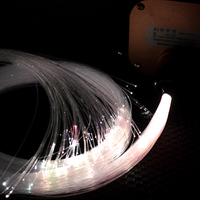 Kit de source lumineuse à fibres optiques LED RGBW à contrôle musical doré 16W à vente chaude, effet ciel étoilé pour la décoration de plafond