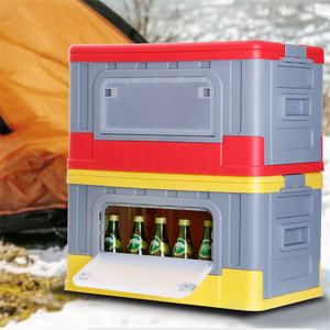 사용자 정의 색상 접이식 플라스틱 접이식 트렁크 주최자 상자 테이블 뚜껑 - Product Image 3