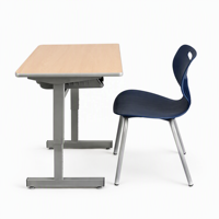 Meubles scolaires modernes de haute qualité, en métal robuste, réglables et confortables, ensembles de bureaux et de chaises pour étudiants en classe