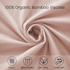 Cloudland Bamboo Sábanas de lino ajustadas Juego de cama 300Tc Hotel Oeko Bamboo Organic Sábana de alta calidad - Product Image 6