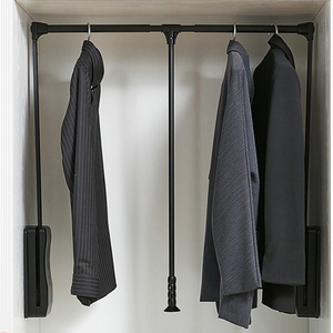 Tringles à vêtements télescopiques manuelles en alliage d'aluminium pour <span class=keywords><strong>armoire</strong></span> escamotable – Fabrication chinoise - Product Image 5