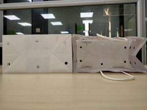 Thực Phẩm Lớp Bảng Nho Túi Giấy Dùng Một Lần Tái Chế FS C Trái Cây Ướt Sức Mạnh Giấy Túi Giấy Nho Tote Túi - Product Image 3