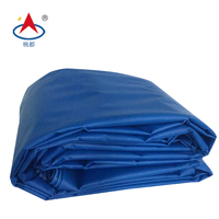 Bâche imperméable en tissu Ripstop 18 OZ enduit de PVC pour tentes et couvertures, style tricoté chaîne