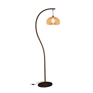 Trung cổ phong cách bí ngô dẫn đèn sàn sang trọng Vòng pháp Retro trang trí cho phòng khách sofa gỗ bóng râm - Product Image 2