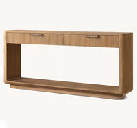 Console de bureau moderne en bois massif RH OEM CIRO avec tiroirs, fabriquée à la main, pour entrée, salon, villa, hôtel