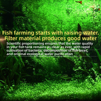 Support filtrant biologique pour aquarium : Anneaux céramiques, billes bio, maison pour bactéries pour aquarium de tortues, aquarium de poissons, filtre à débit lent, filtre à cartouche