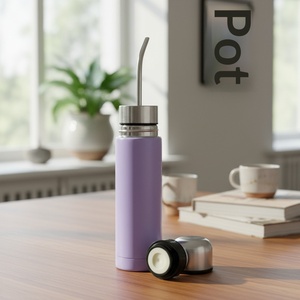 Termo de viaje multifuncional tres en uno para té <span class=keywords><strong>mate</strong></span> sudamericano, con filtro <span class=keywords><strong>brasileño</strong></span> y pajita, portátil, tipo bala, con aislamiento al vacío. - Product Image 5