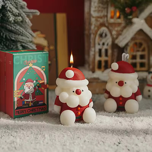 Velas Aromáticas de Cera de Soya Premium con Aroma Navideño de Santa Claus, Decoración Festiva Hecha a Mano para el Hogar, Experiencia Olfativa, Regalo - Product Image 3