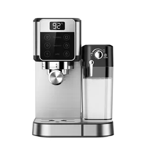 Hot Popular Commercial Electric Button Operation Automatic Coffee Espresso Cappuccino Maker With Milk Tank