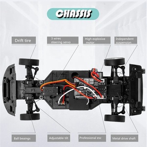 1/18 scala RTR Drift <span class=keywords><strong>RC</strong></span> auto sportiva RWD trazione posteriore w/guscio in lega 2.4G giroscopio integrato con controllo proporzionale per bambini - Product Image 2