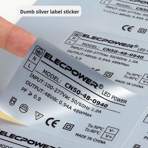 Etiquetas Adhesivas de PET Ecológicas y Escribibles al por Mayor, con Diseño de Dragón Plateado 'HECHO EN CHINA', Marca <span class=keywords><strong>Camino</strong></span>. En Stock - Product Image 2