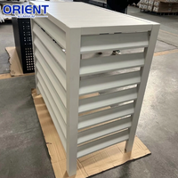 Couvercle de climatiseur extérieur en alliage d'aluminium, moderne et personnalisé, avec protection durable contre les hautes températures