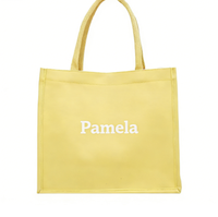 Sac fourre-tout réutilisable en toile de lin et coton écologique de haute qualité avec poignées pour les courses quotidiennes
