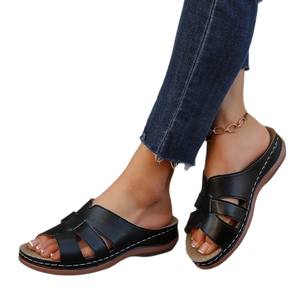 Sandales <span class=keywords><strong>compensées</strong></span> QF1 pour femmes, été 2025, nouvelles pantoufles grandes tailles 231 231 - Product Image 5