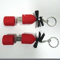 Flashdisk USB Bentuk Truk Pemadam Kebakaran Profesional, Bahan PVC Lunak, Desain Kartun, Disk Memoria USB Pendrive