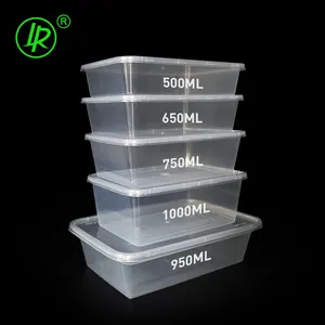 hot selling 1000ml clear rectangular disposable