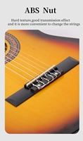39-Inch Custom 6-String Travel Guitar Professional Durable Available Various Colors for Beginner Classical Music Instrument