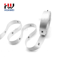 HUAWEI Vente en gros Bande de rideau S Fold en sangle de polyester avec rivets en aluminium, bande de plis ondulés pour rideaux à glissières