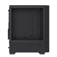Boîtier d'ordinateur gamer haute performance LOVINGCOOL, tour moyenne MATX ITX, noir, boîtier PC personnalisé avec verre trempé, châssis de PC de bureau
