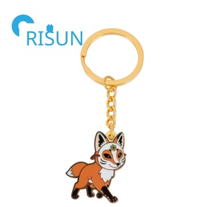 พวงกุญแจเคลือบรูปหมาจิ้งจอกเก้าหางญี่ปุ่น - Product Image 4