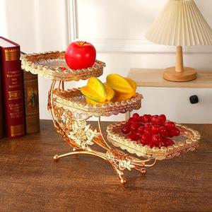 Nouvelle Assiette à Fruits Carrée Européenne Créative de Luxe Léger KVV, Plat à Pâtisserie Maison, Plateau de Rangement pour Snacks de Salon - Product Image 2