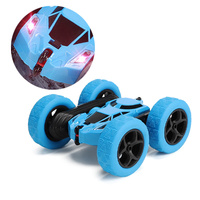 Voiture télécommandée Jacko Toys 2,4 GHz 4 roues motrices, cascades, rotation à 360°, conduite double face, jouet pour enfants avec lumières LED