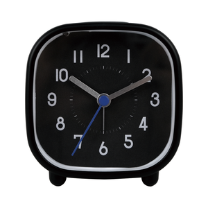Reloj Despertador Clásico Negro de 3.5 Pulgadas, Cuadrado, Silencioso, con Luz Nocturna para Habitación Infantil - Product Image 3