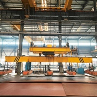 Grue à poutre électromagnétique rotative supérieure de type LC, charge maximale 32T, avec PLC et moteur, hauteur de levage 16m et portée 19,5m