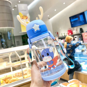 Children Cute Large Capacity 600ml <strong>Antlers</strong> Leakproof Bpa Free Sports Water Cup Kids School Water Bottle - Product Image 3