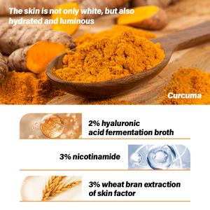 Zerdeçal beyazlatma yüz Serum karanlık nokta sökücü parlatıcı Anti-Aging nemlendirici aydınlatıcı parlayan yüz Serum cilt bakımı için - Product Image 4