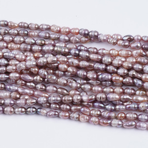 For Xiaomi 5-6mm Natural <b>Freshwater</b> Rice-Shaped Loose <b>Pearls</b> Semi-Finished DIY <b>Bracelet</b> and Necklace Jewelry - Product Image 3