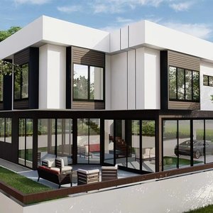 Sang trọng chi phí thấp đúc sẵn thép ánh sáng biệt thự cao thẩm mỹ nhà kế hoạch cho văn phòng sử dụng biệt thự nhà <span class=keywords><strong>prefab</strong></span> - Product Image 2