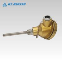 Sensor Suhu Termokopel Platinum Rhodium Pt100 RTD dengan Ulir 1/2" untuk Mesin Pengaturan Panas