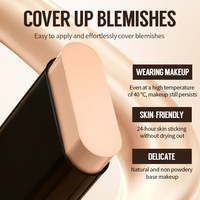 M-Brush en Stock, Base de Maquillaje en Barra con Brocha, Barra Correctora de Doble Cabeza, Maquillaje Mate de Larga Duración a Prueba de Agua para Fiestas