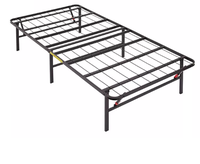 Lit pliant en métal moderne, simple, pour une personne, prix d'usine, lit double gain de place avec cadre en métal simple pour la chambre à coucher, usage domestique