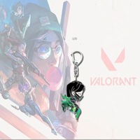 Gantungan Kunci Akrilik Chibi Valorant Fade Sage Lucu, Aksesoris Tas Kartun, Hadiah untuk Penggemar Game, Aksesoris Ransel Pelajar