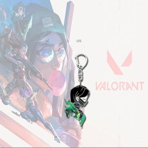 Portachiavi in acrilico con personaggio Chibi di Valorant Fade Sage, ciondolo per borsa a forma di cartone animato, accessorio per zaino studentesco, regalo per fan del gioco - Product Image 2
