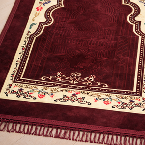 El Tejido Grueso de Raschel Brinda una Amortiguación Suave, Aliviando la Presión en las Rodillas y la Frente Durante las Sesiones Diarias de Oración. - Product Image 6