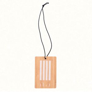 Etiqueta de Equipaje de Bambú Personalizada para Viaje, Regalo Personalizado en Oferta - Product Image 3