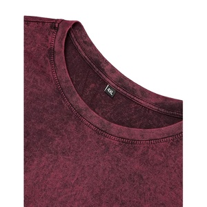 Camiseta de lavado de piedra Vintage de algodón 100% de alta calidad, stock al por mayor de peso pesado, ropa a granel, fardo de ropa mixta, ropa usada - Product Image 3