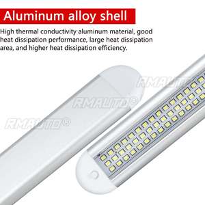 ไฟตกแต่งภายในรถยนต์ 2 ชิ้น 12V 120LED แบบแถบ สำหรับรถตู้ รถบัส รถคาราวาน พร้อมสวิตช์เปิด/ปิด 12W ไฟท้ายรถยนต์ ไฟส่องห้องเก็บสัมภาระ - Product Image 5