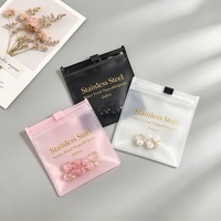 Sacs à fermeture éclair en EVA avec logo personnalisé, pochettes en plastique mat pour bijoux, montres, lunettes, accessoires, emballage