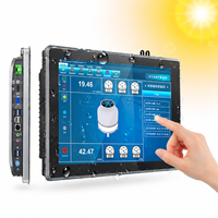 PC Industri All in One 10.4 12.1 13.3 15 15.6 Inci Layar Sentuh Kapasitif Kontrol Otomasi IPC PC Panel Industri Tanpa Kipas