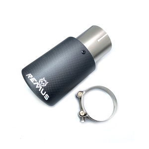 Tuyau d'échappement universel de voiture de course, embout <span class=keywords><strong>silencieux</strong></span> <span class=keywords><strong>Remus</strong></span> en fibre de carbone mat - Product Image 4
