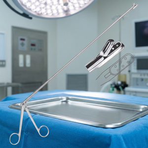 YEOMANN Intestinal Polyous Grasping Forceps Stainless Steel Surgical <b>Clamp</b> General Surgery Instrument - Product Image 2