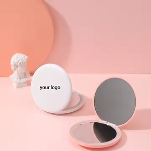 Custom Logo Portable Foldable Small Hand Held Led <strong>Mirror</strong> Travel Folding <strong>Light</strong> Anti Fog Makeup Trifold Purse Cosmetic <strong>Mirror</strong> - Product Image 5