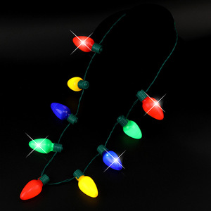 Recuerdos para Fiestas Navideñas, Collares de Bombillas Jumbo Luminosas, Brillan en la Oscuridad, Luces Navideñas de Cadena Coloridas, Novedosas y Portátiles - Product Image 4