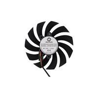 Ventilateur axial DC fin 80x80x10 mm, ventilateur sans balais avec support pour alimentation électrique, machine industrielle et appareils électroniques